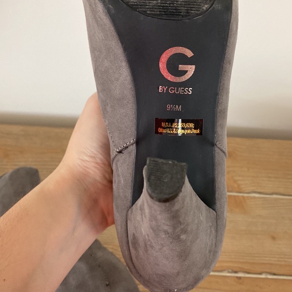 G by Guess Gray Bootie Heels - Picture 5 of 5